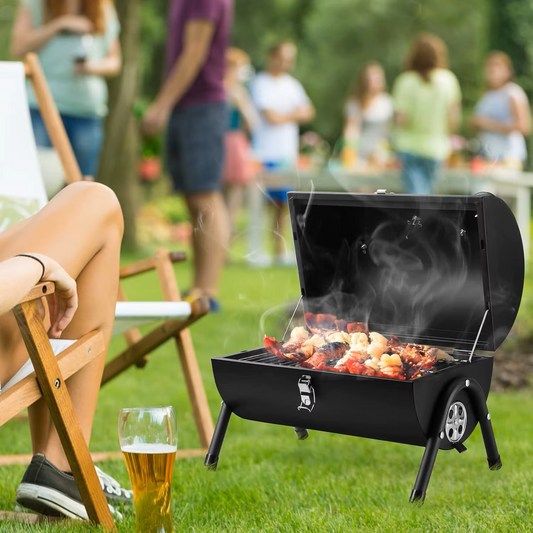 Portable Charcoal Grill With Top