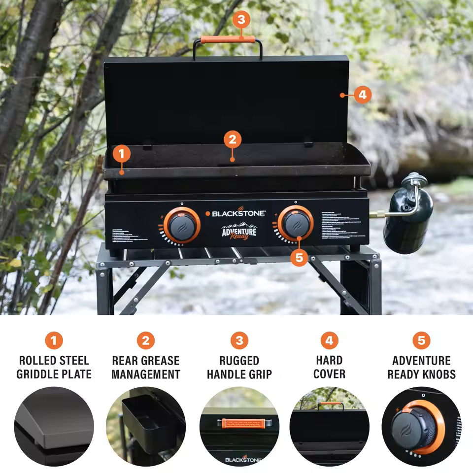 2 Burner Propane Portable Grill